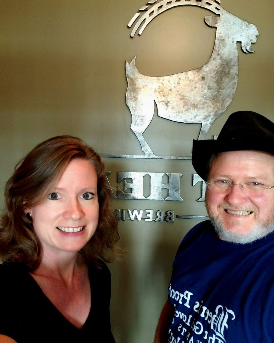 Debbie and David at Old Bust Head Brewing Company for Field Trip Friday