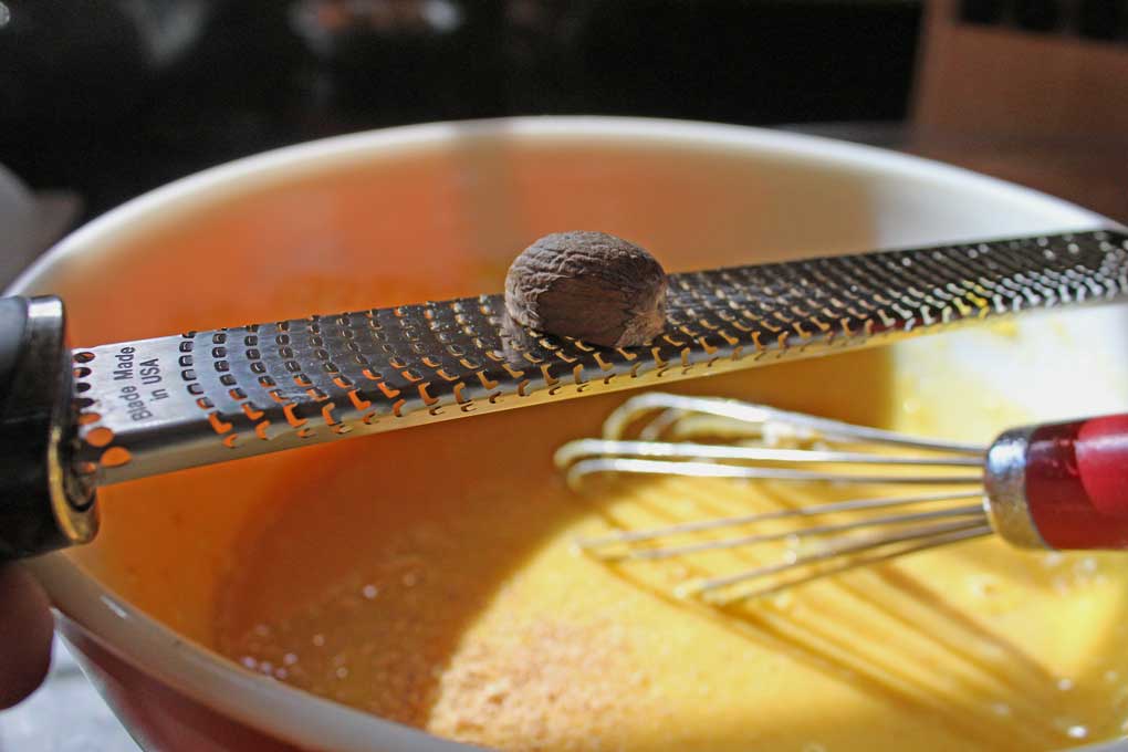 nutmeg on microplane