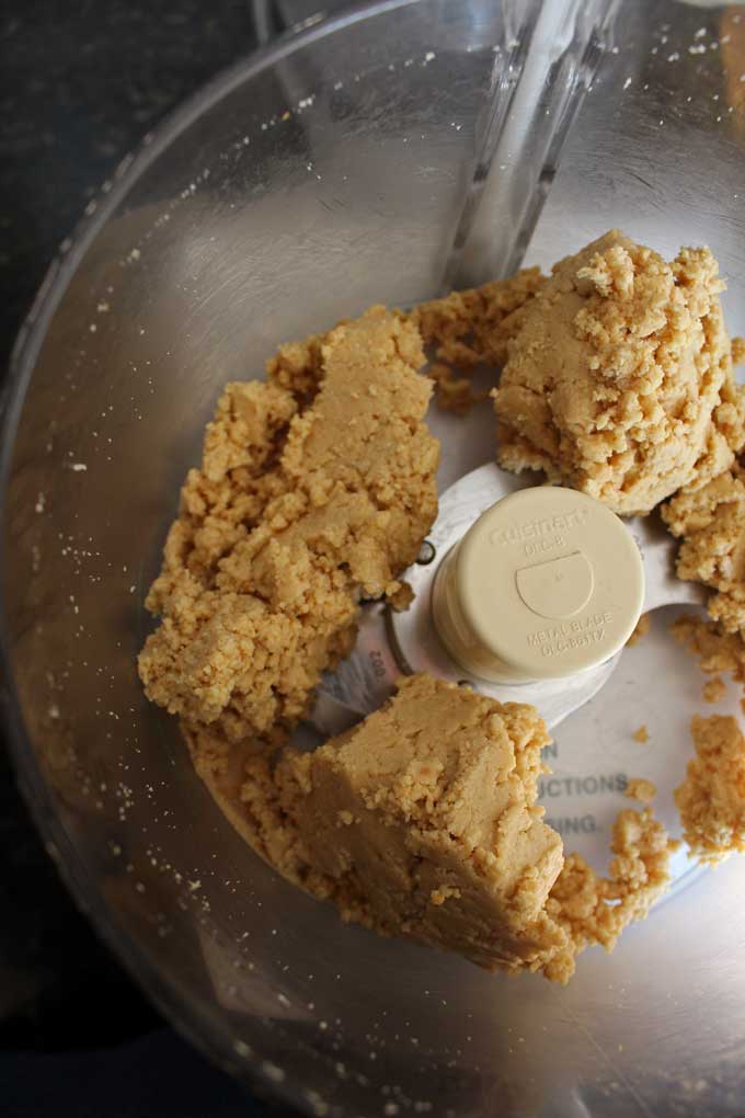 clumped up peanuts in food processor