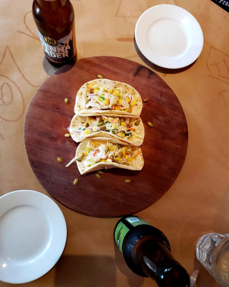 fish tacos at The Front Porch