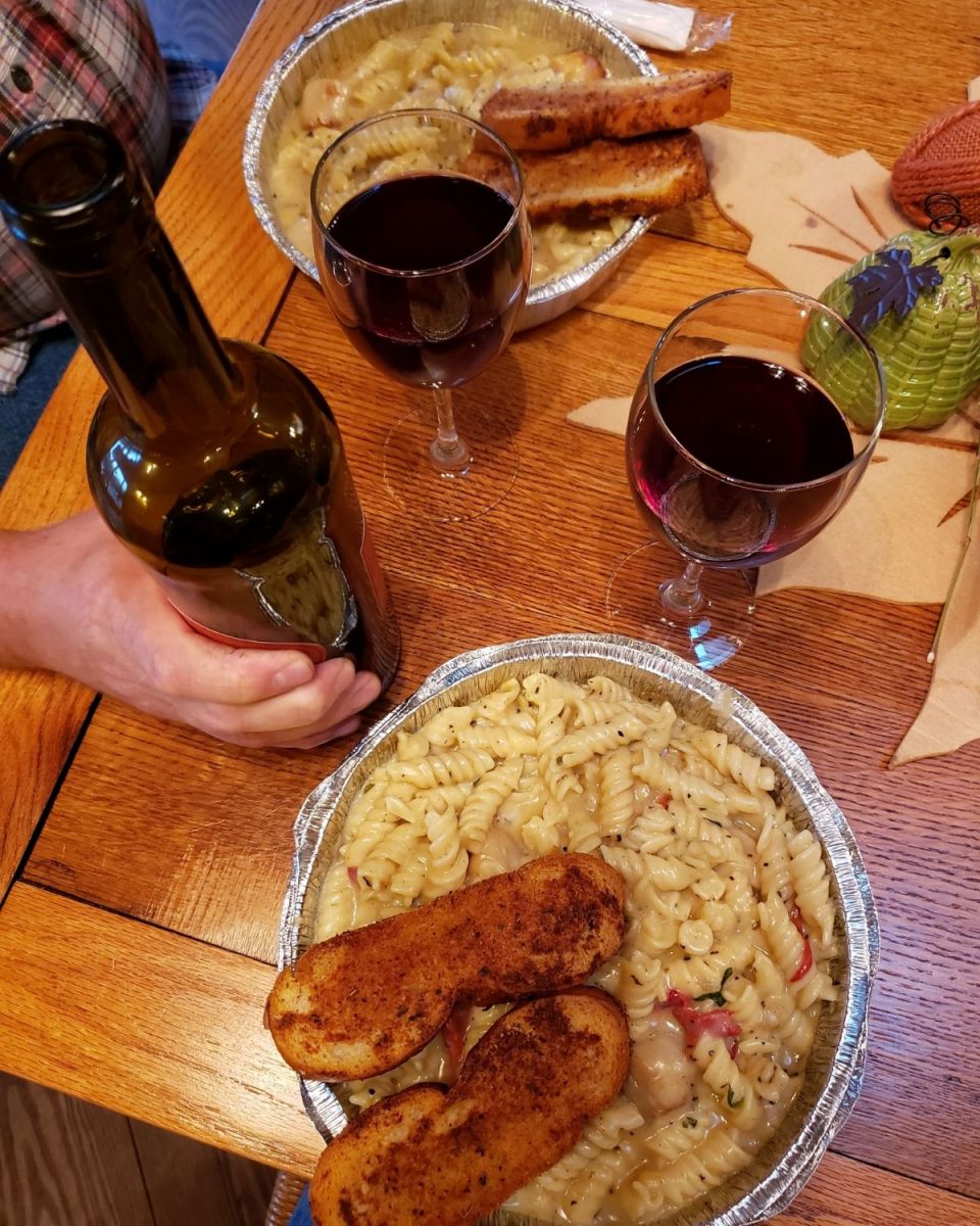 pasta and wine pairing for the evening