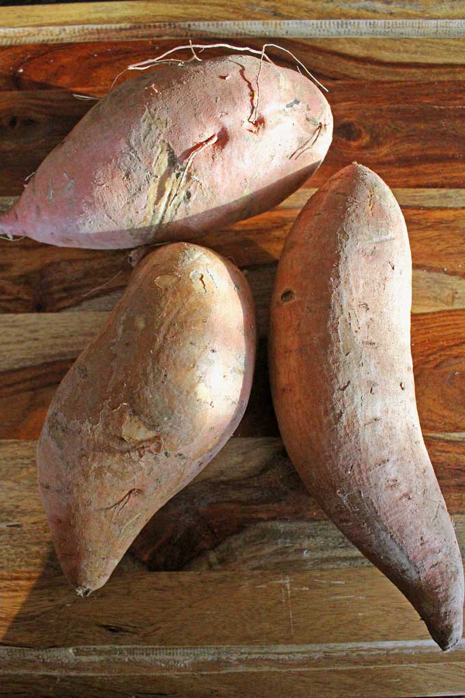 uncooked sweet potatoes
