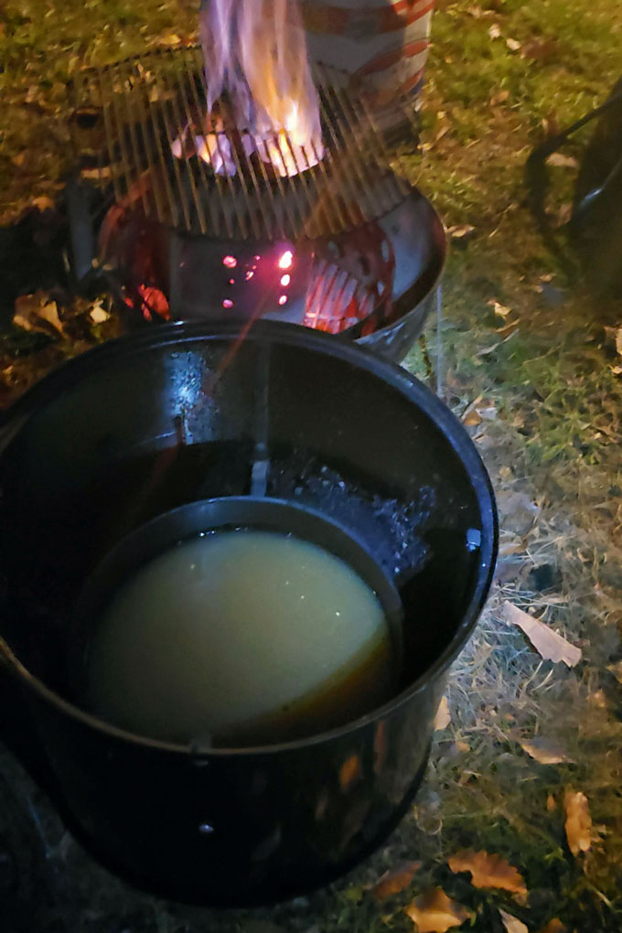 prepping smoker