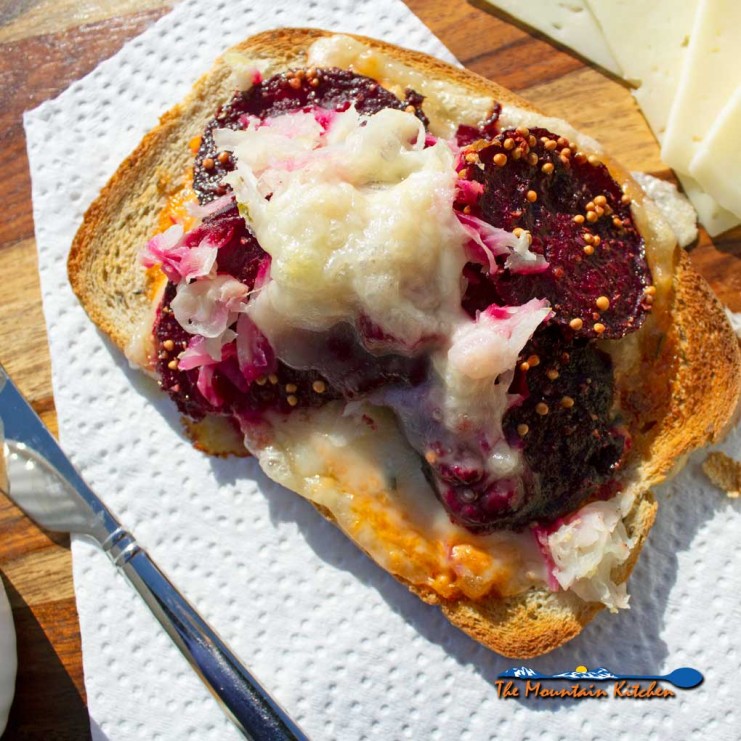 beet Reuben sandwich