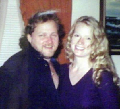 old photo of David and Debbie
