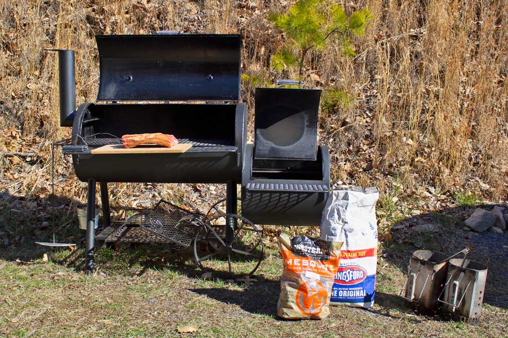 "Charlie" our offset smoker
