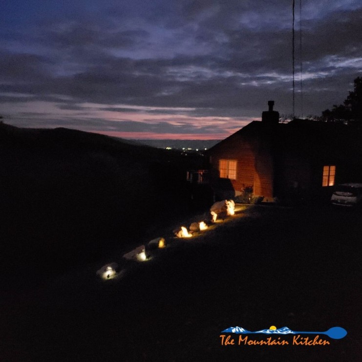 The Mountain Kitchen at night