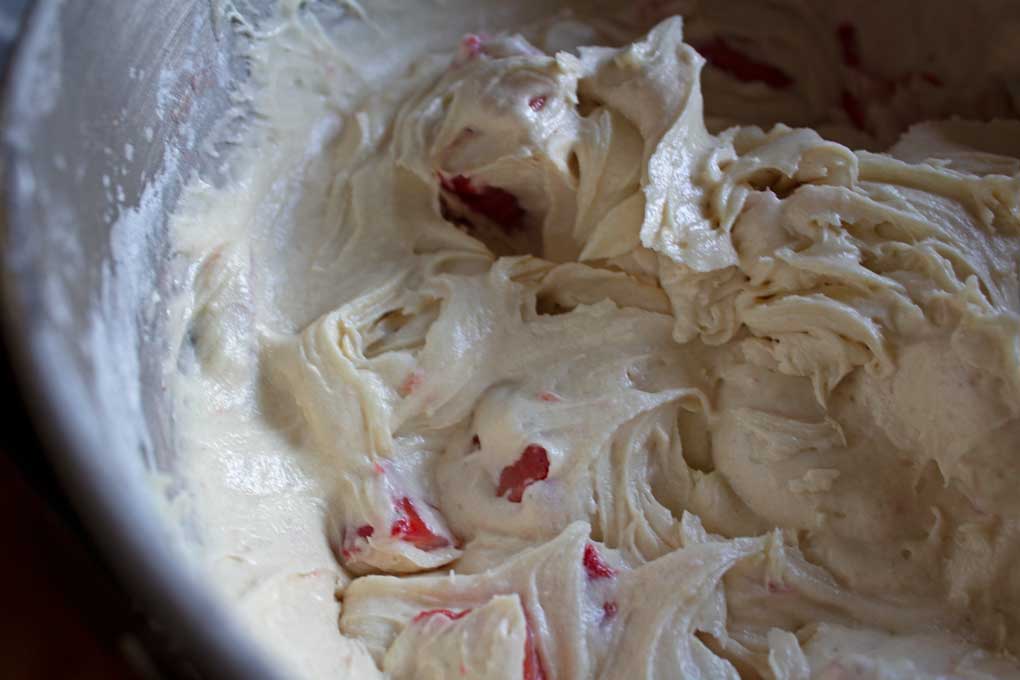 cake batter in bowl