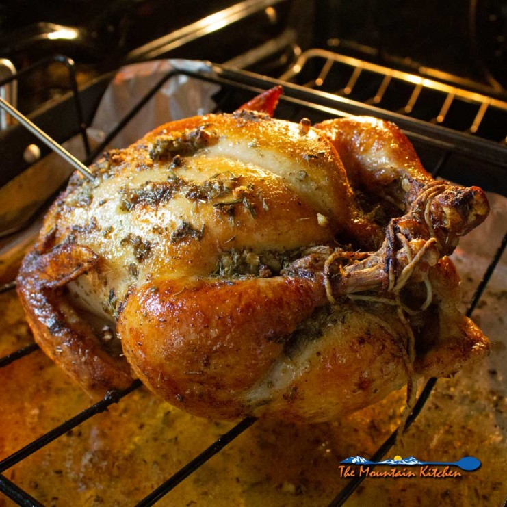 garlic herb-butter roasted chicken