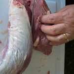 cutting muscle-on roast