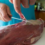removing silverskin with a knife