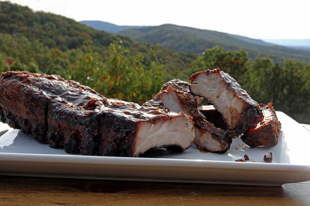 baby back ribs with mountain view