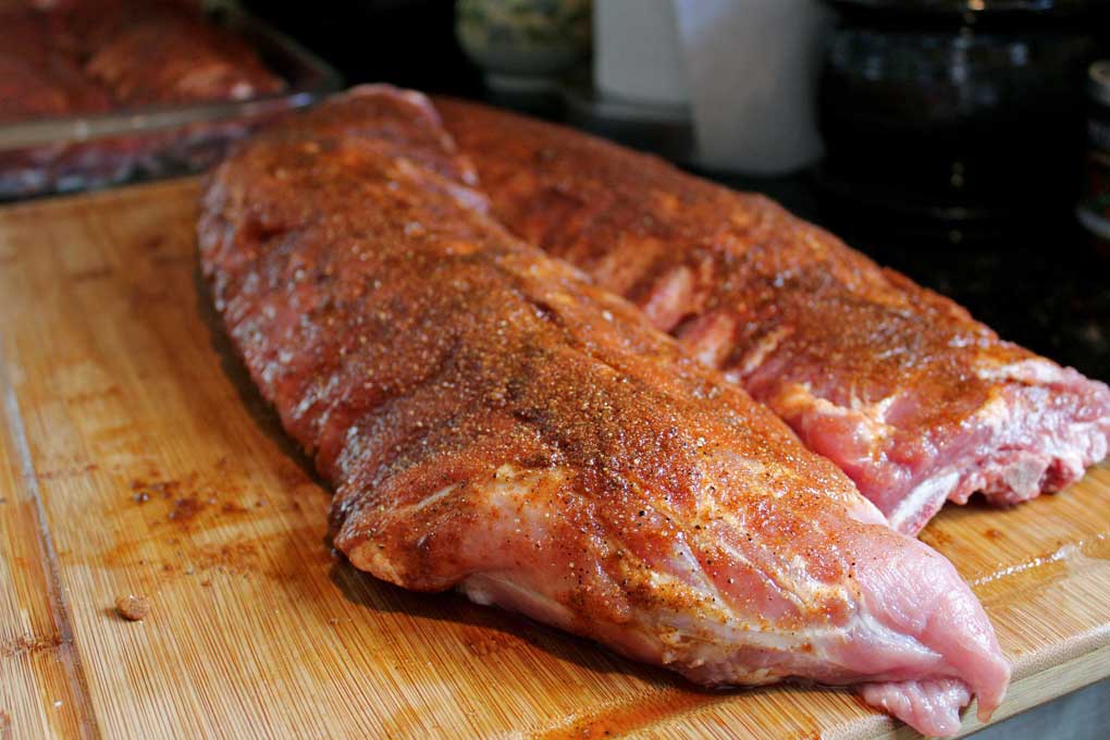 rubbed rib racks