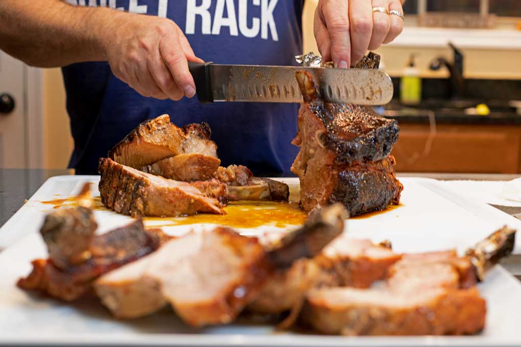 carving the roast