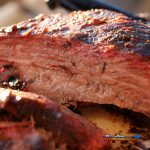 sliced smoked brisket