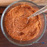 all purpose pork dry rub in bowl with spoon