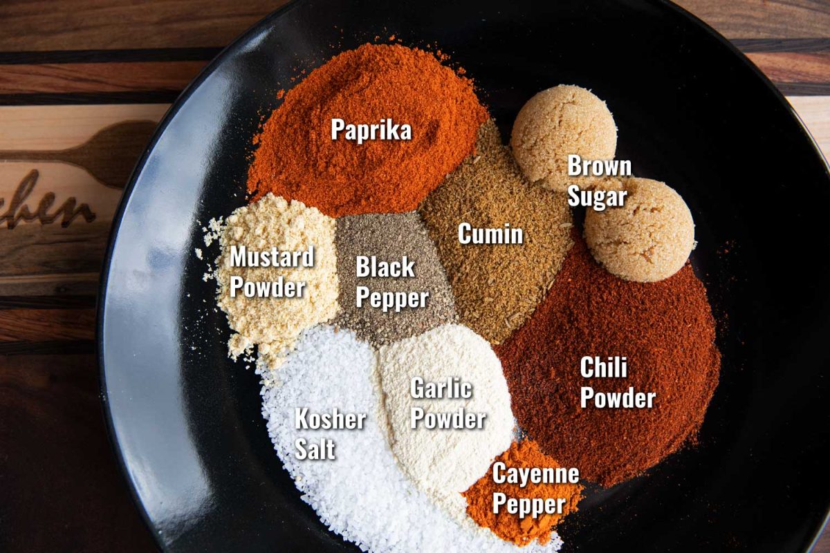 herbs and spices on plate