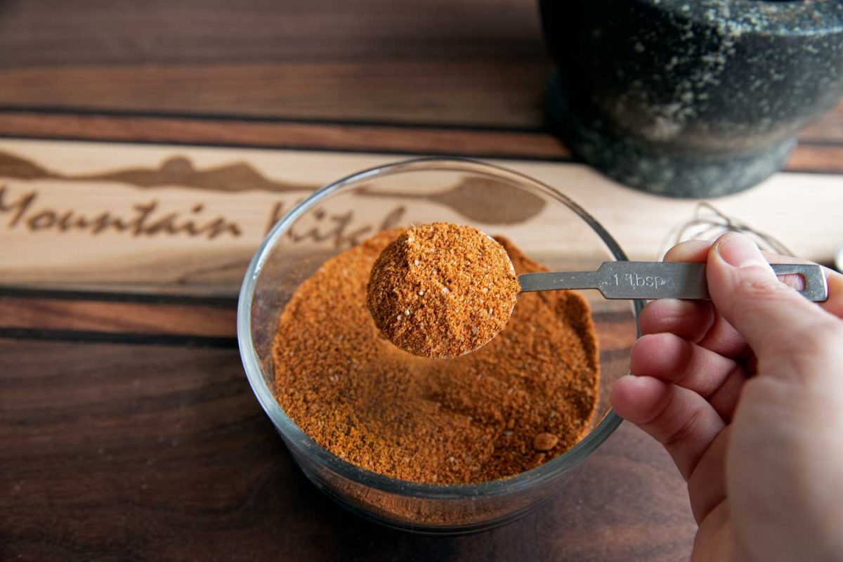 spoonful of chicken rub