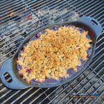 cherry crisp grilling on grill