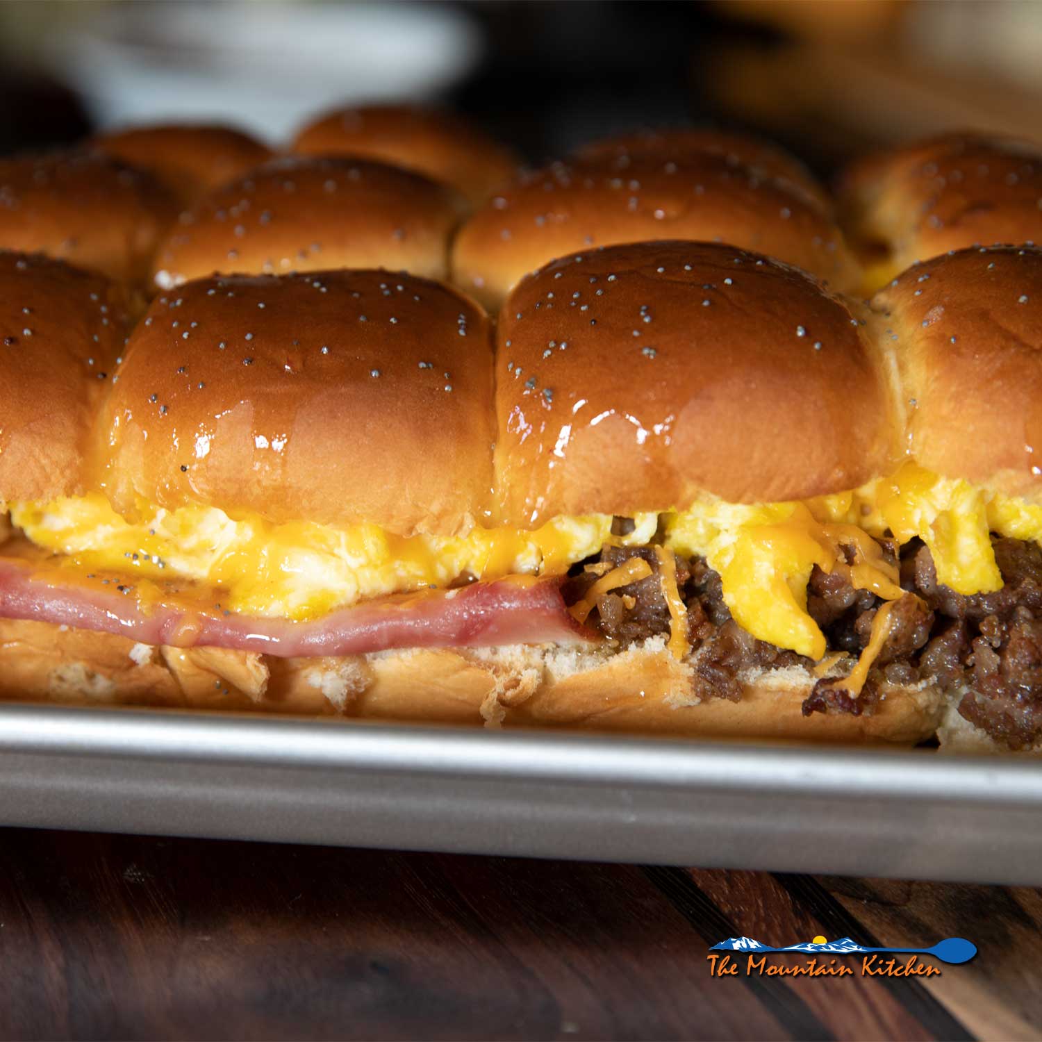 breakfast sliders in sheet pan