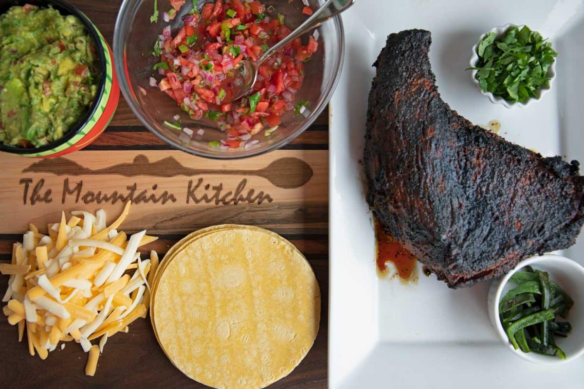 ingredients to make steak tacos