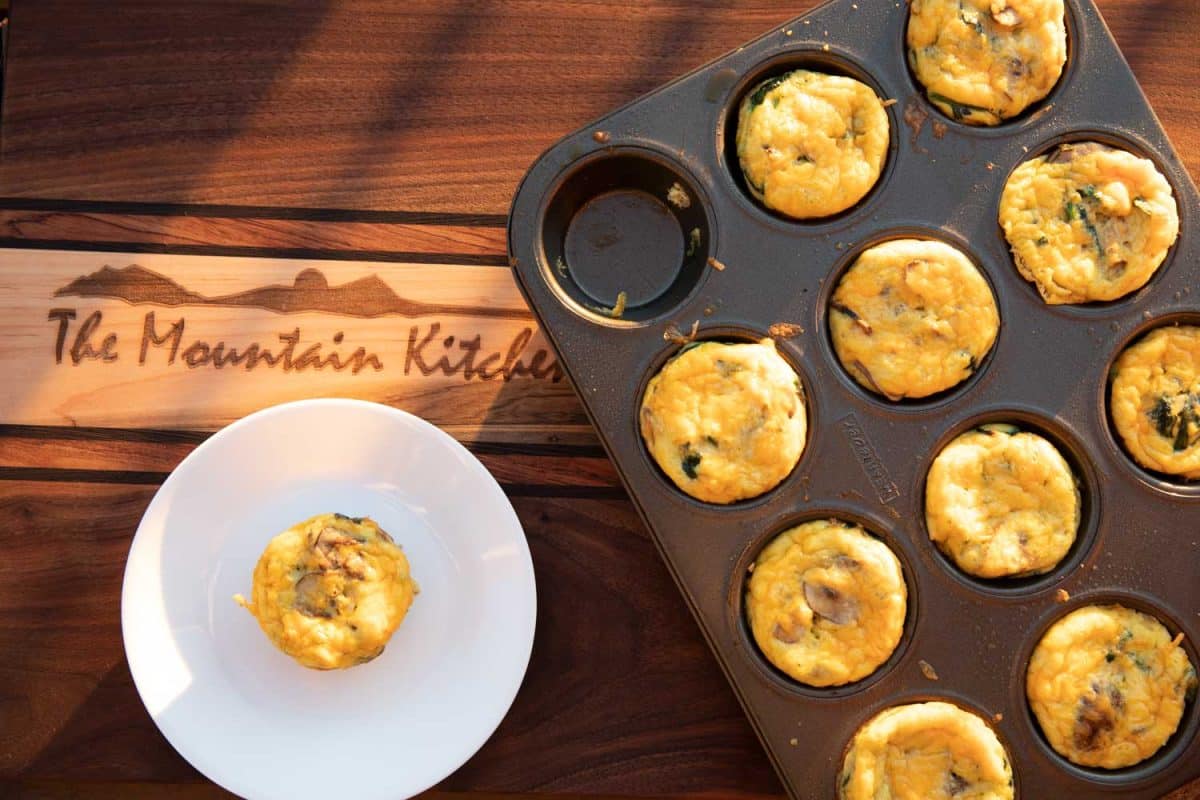 mini crustless quiche ready to eat