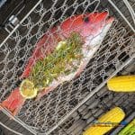 grilled whole red snapper