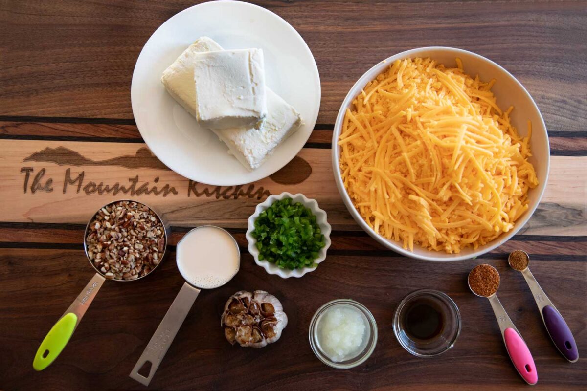 ingredients to make cheese ball