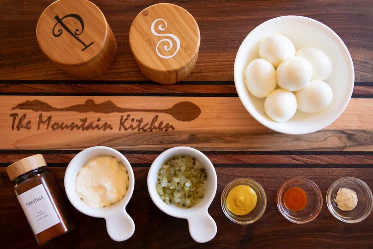 ingredients to make deviled eggs