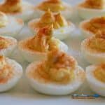 platter of deviled eggs