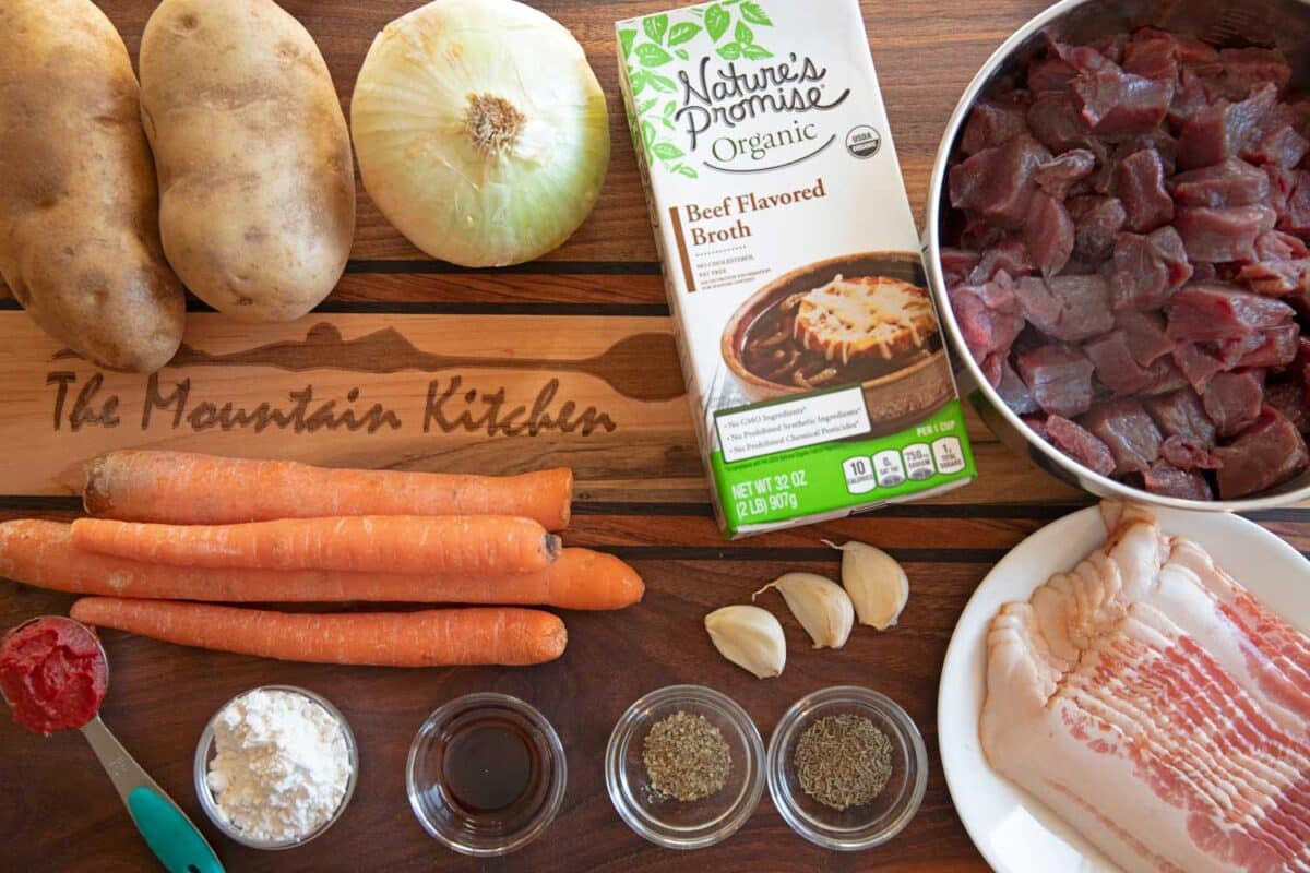 ingredients needed to make venison stew