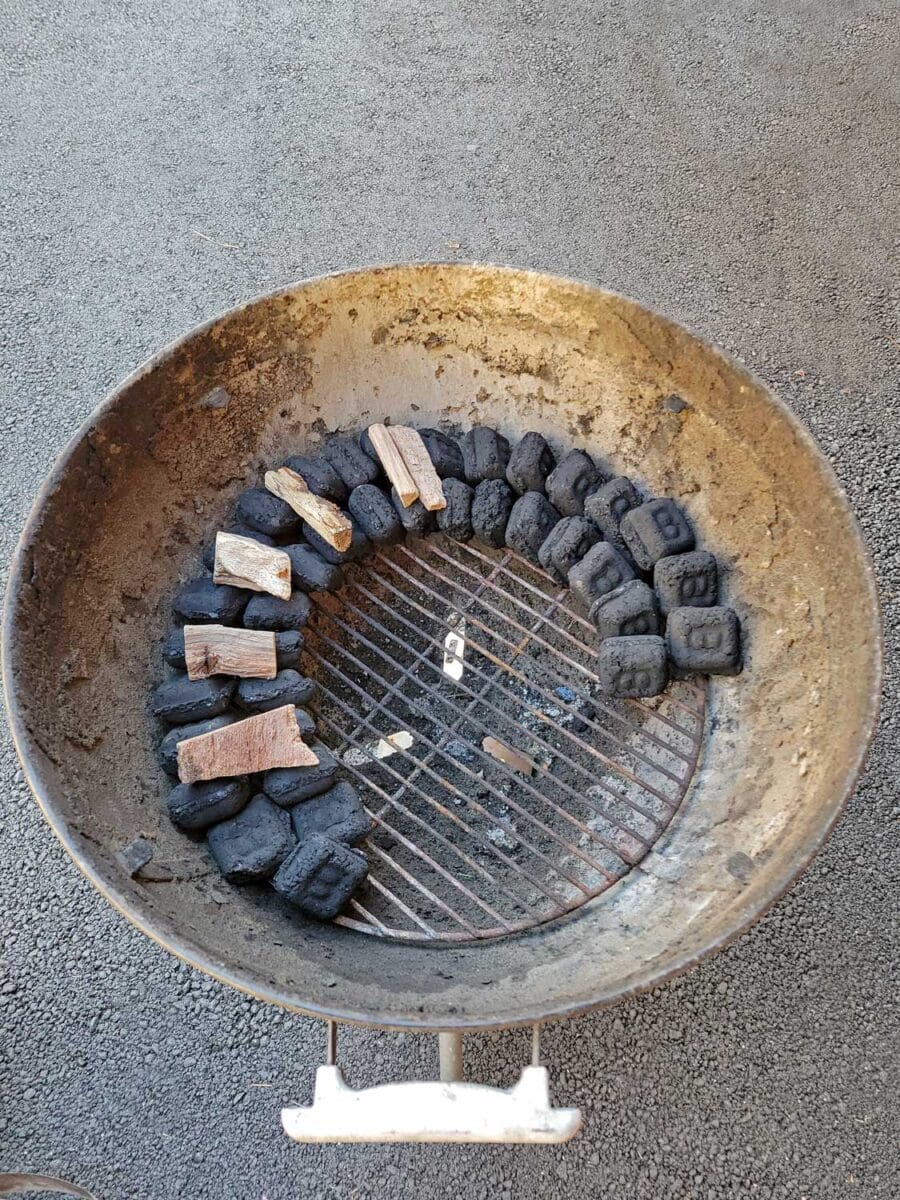 snake method charcoal configuration