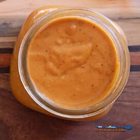 jar of chipotle bbq cheese sauce