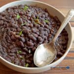 Cuban Black Beans in bowl