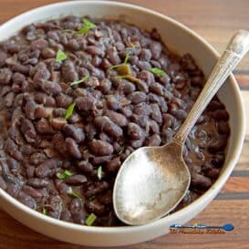 Cuban Black Beans in bowl