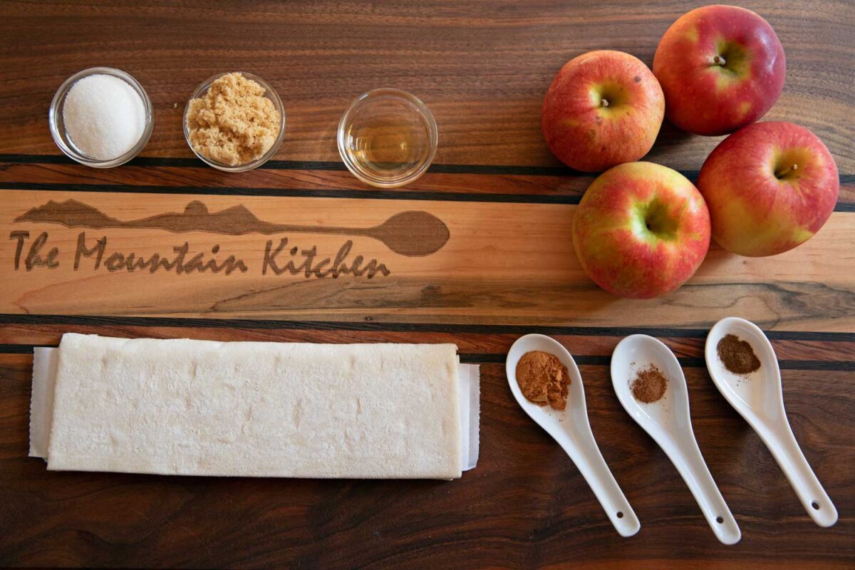 ingredients to make apple hand pies