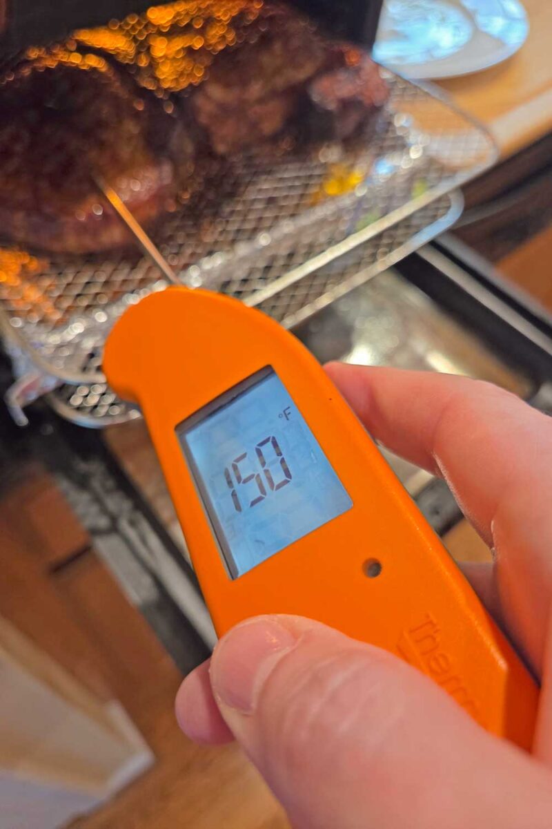 instant-read thermometer probing temp
